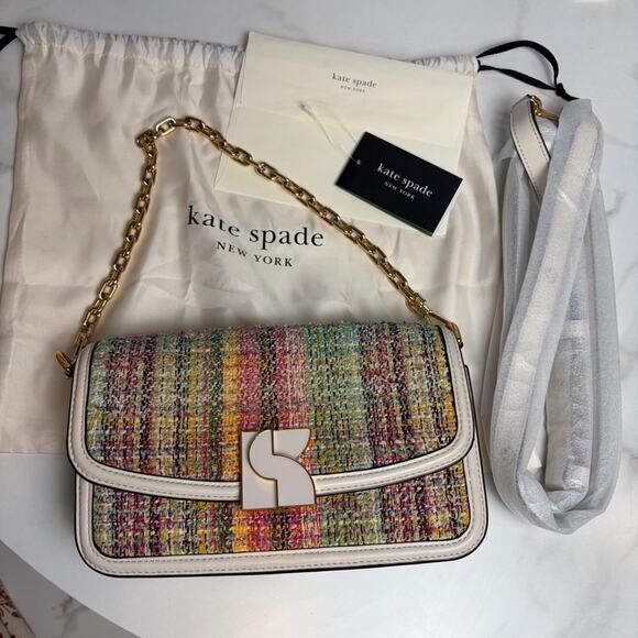 Kate Spade Dakota Tweed Small Crossbody purse - Picture 15 of 16